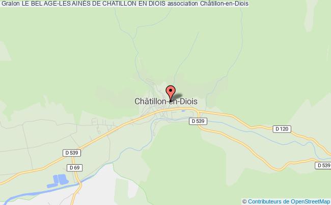 plan association Le Bel Age-les AinÉs De Chatillon En Diois Châtillon-en-Diois
