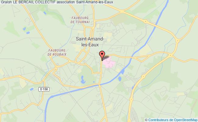 plan association Le Bercail Collectif Saint-Amand-les-Eaux