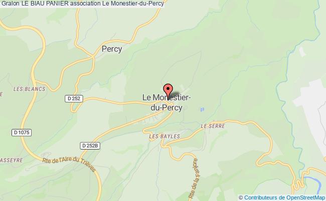 plan association Le Biau Panier Monestier-du-Percy