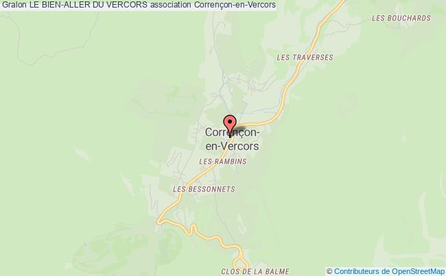 plan association Le Bien-aller Du Vercors Corrençon-en-Vercors