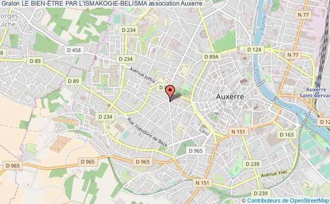 plan association Le Bien-Être Par L'ismakogie-belisma Auxerre