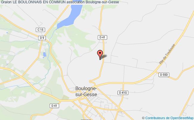 plan association Le Boulonnais En Commun Boulogne-sur-Gesse