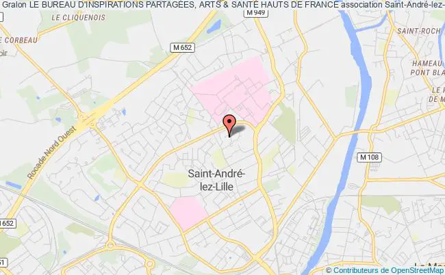 plan association Le Bureau D'inspirations PartagÉes, Arts & SantÉ Hauts De France Saint-André-lez-Lille