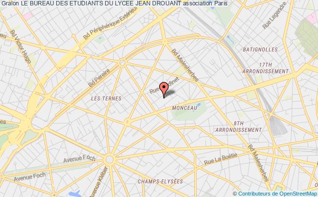 plan association Le Bureau Des Etudiants Du Lycee Jean Drouant Paris