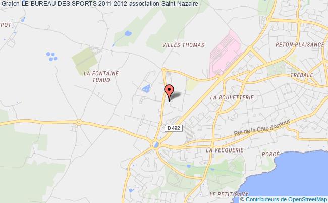 plan association Le Bureau Des Sports 2011-2012 Saint-Nazaire