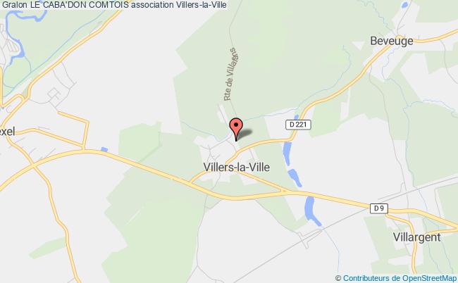 plan association Le Caba'don Comtois Villers-la-Ville
