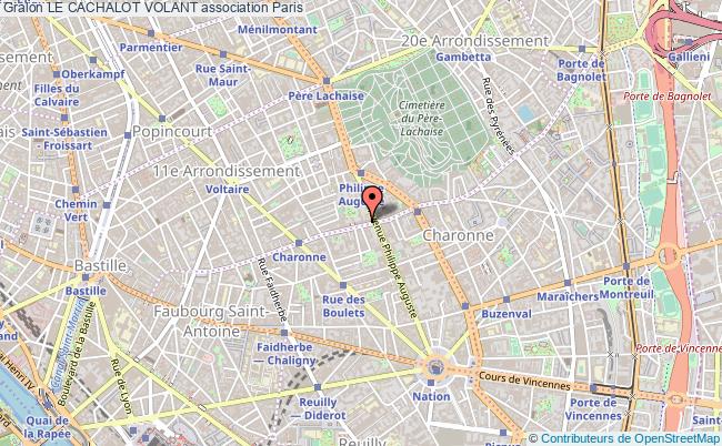 plan association Le Cachalot Volant Paris 11e
