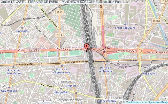 plan association Le Cafe Litteraire De Paris 1 Pantheon-sorbonne Paris