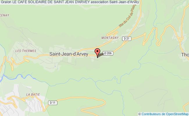plan association Le CafÉ Solidaire De Saint Jean D'arvey Saint-Jean-d'Arvey