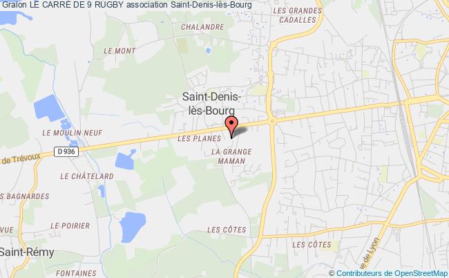 plan association Le CarrÉ De 9 Rugby Saint-Denis-lès-Bourg