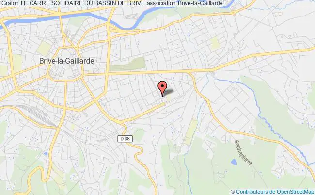 plan association Le Carre Solidaire Du Bassin De Brive Brive-la-Gaillarde