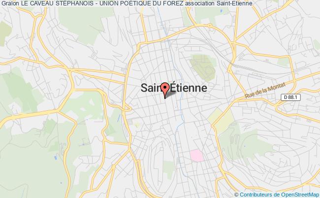 plan association Le Caveau StÉphanois - Union PoÉtique Du Forez Saint-Étienne