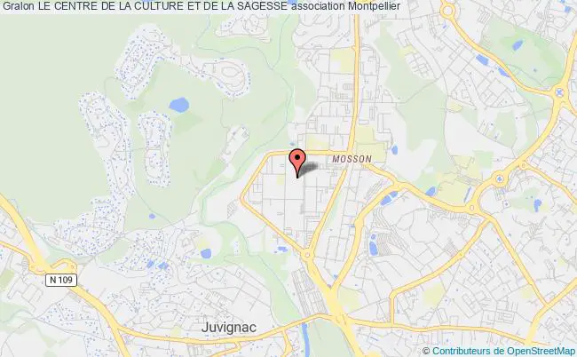 plan association Le Centre De La Culture Et De La Sagesse Montpellier