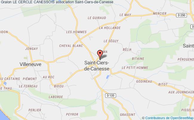 plan association Le Cercle Canessois Saint-Ciers-de-Canesse