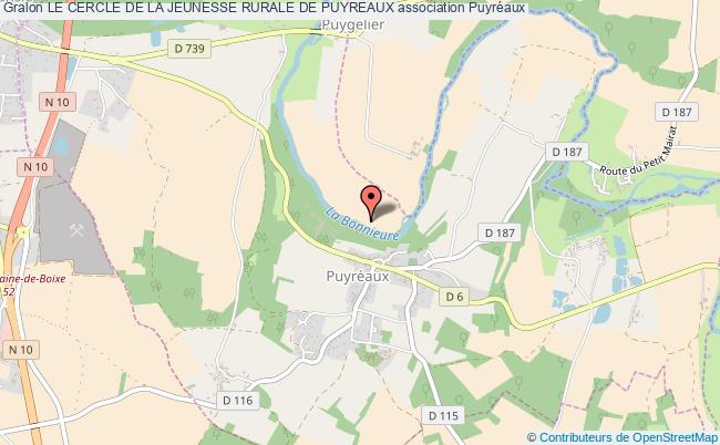 plan association Le Cercle De La Jeunesse Rurale De Puyreaux Puyréaux