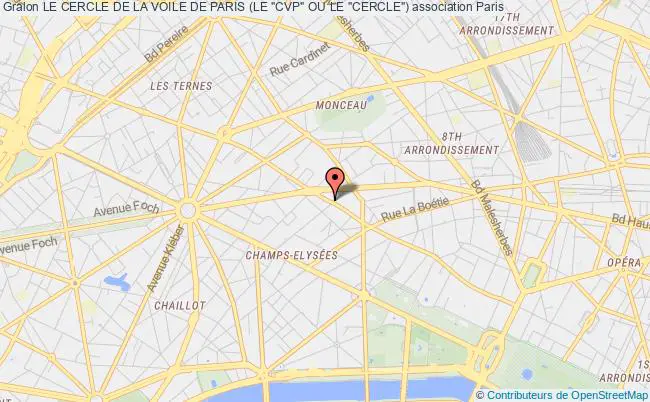 plan association Le Cercle De La Voile De Paris (le "cvp" Ou Le "cercle") Paris