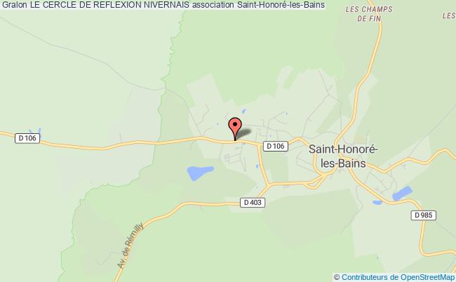 plan association Le Cercle De Reflexion Nivernais Saint-Honoré-les-Bains
