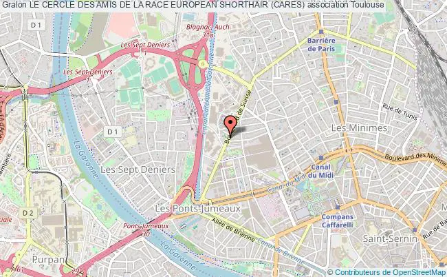 plan association Le Cercle Des Amis De La Race European Shorthair (cares) Toulouse