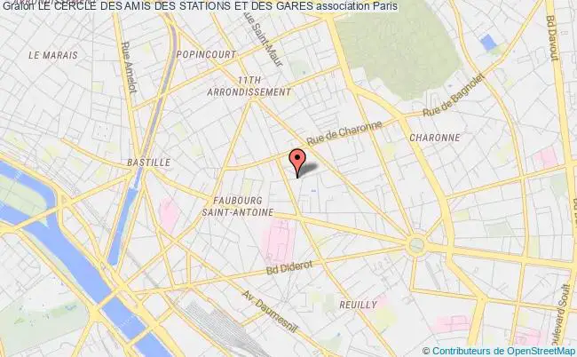 plan association Le Cercle Des Amis Des Stations Et Des Gares Paris