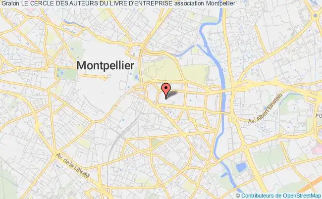 plan association Le Cercle Des Auteurs Du Livre D'entreprise Montpellier