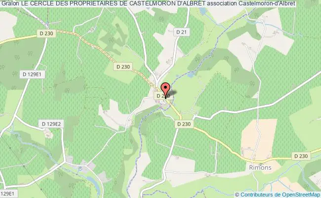 plan association Le Cercle Des Proprietaires De Castelmoron D'albret Castelmoron-d'Albret