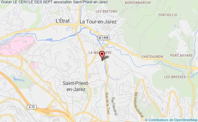 plan association Le Cercle Des Sept Saint-Priest-en-Jarez