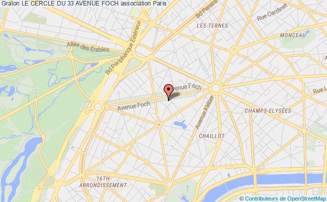 plan association Le Cercle Du 33 Avenue Foch Paris