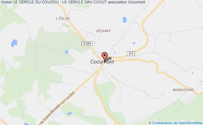 plan association Le Cercle Du Coucou - Lo Cercle Dau Cocut Cocumont