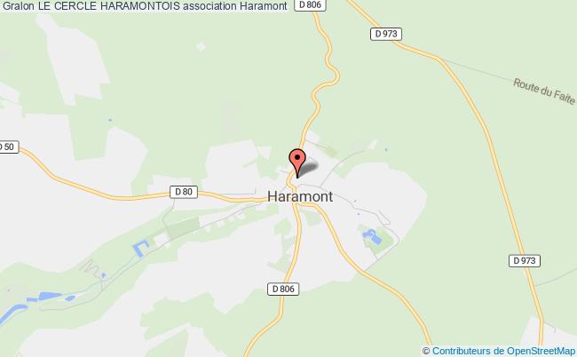 plan association Le Cercle Haramontois Haramont