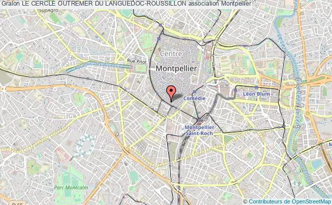 plan association Le Cercle Outremer Du Languedoc-roussillon Montpellier