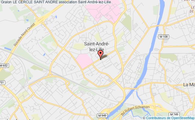 plan association Le Cercle Saint Andre Saint-André-lez-Lille