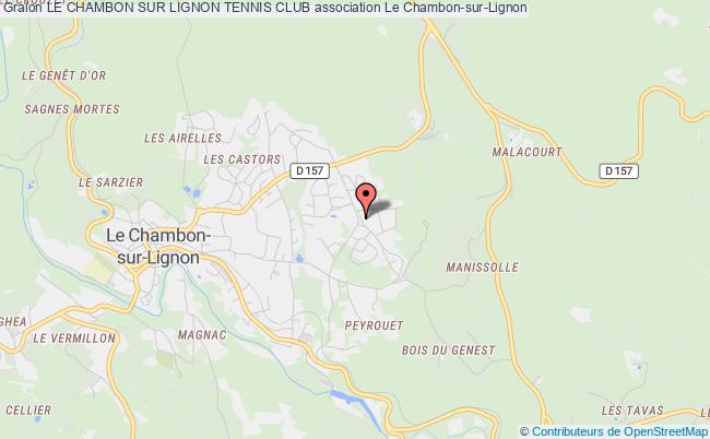 plan association Le Chambon Sur Lignon Tennis Club Le Chambon-sur-Lignon