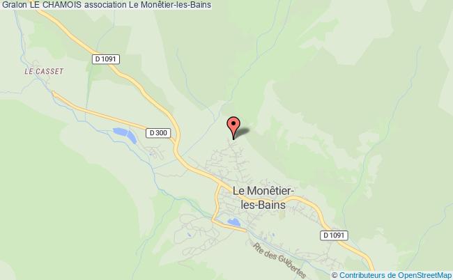 plan association Le Chamois Le Monêtier-les-Bains