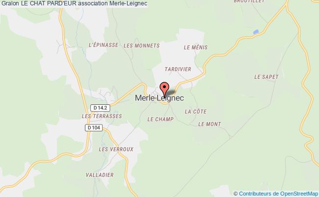 plan association Le Chat Pard'eur Merle-Leignec