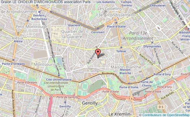 plan association Le Choeur D'archichauds Paris