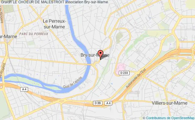 plan association Le Choeur De Malestroit Bry-sur-Marne