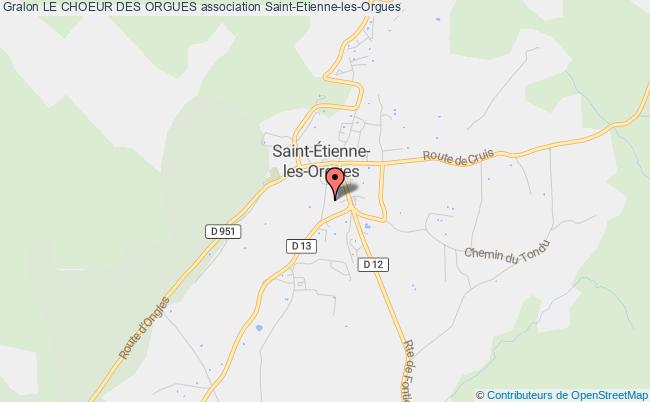 plan association Le Choeur Des Orgues 