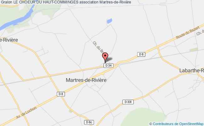 plan association Le Choeur Du Haut-comminges Martres-de-Rivière