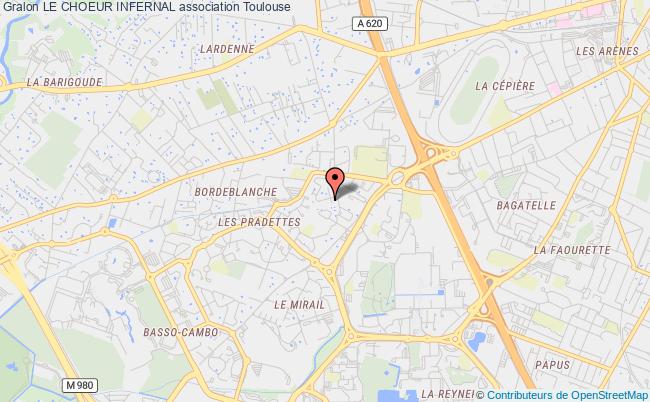 plan association Le Choeur Infernal Toulouse