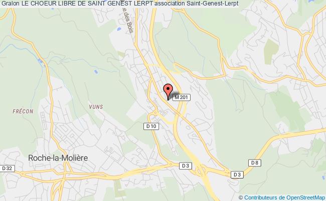 plan association Le Choeur Libre De Saint Genest Lerpt Saint-Genest-Lerpt