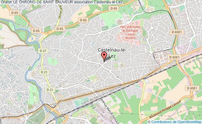 plan association Le Chrono De Saint Sauveur Castelnau-le-Lez
