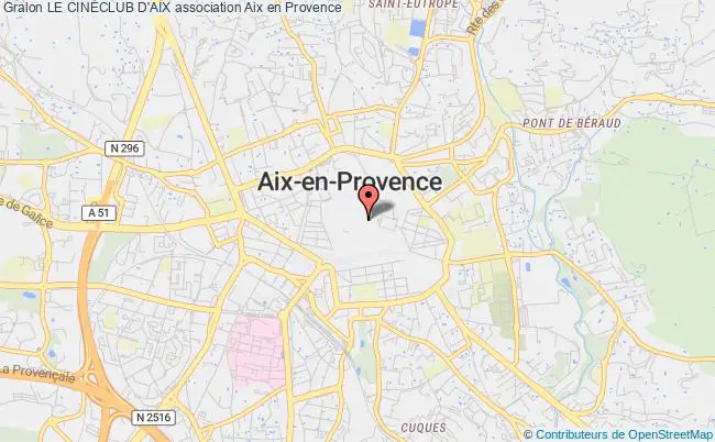 plan association Le CinÉclub D'aix Aix-en-Provence