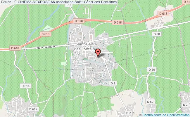 plan association Le CinÉma S'expose 66 Saint-Génis-des-Fontaines