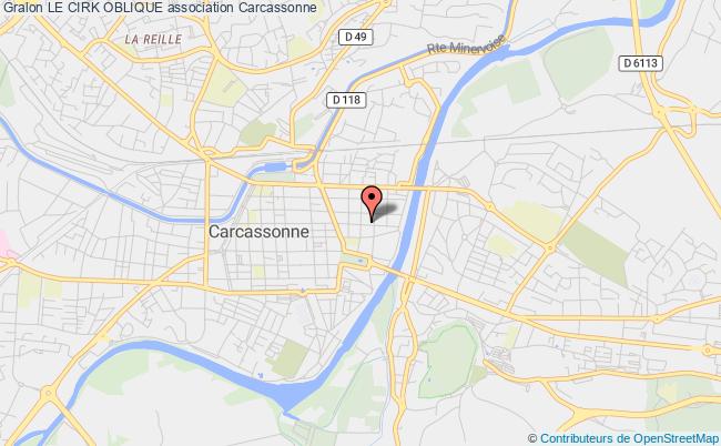 plan association Le Cirk Oblique Carcassonne