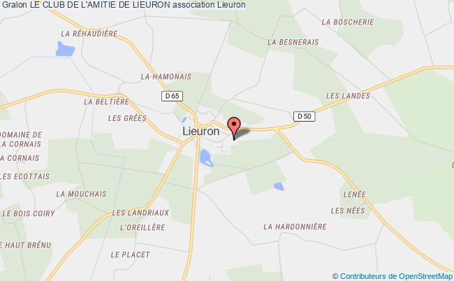 plan association Le Club De L'amitie De Lieuron Lieuron