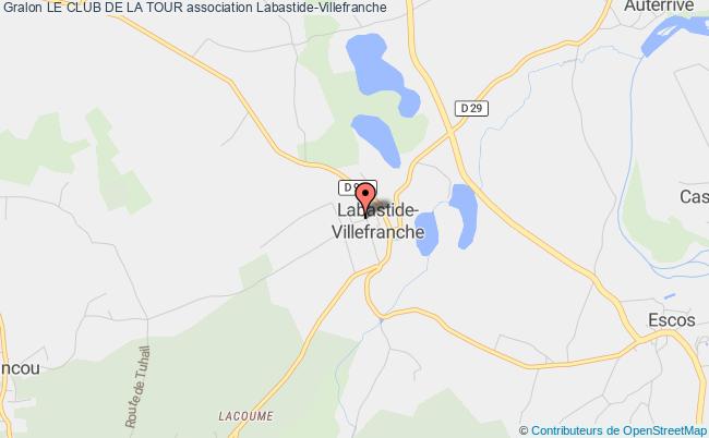 plan association Le Club De La Tour Labastide-Villefranche