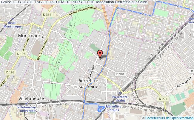 plan association Le Club De Tsivot Hachem De Pierrefitte Pierrefitte-sur-Seine