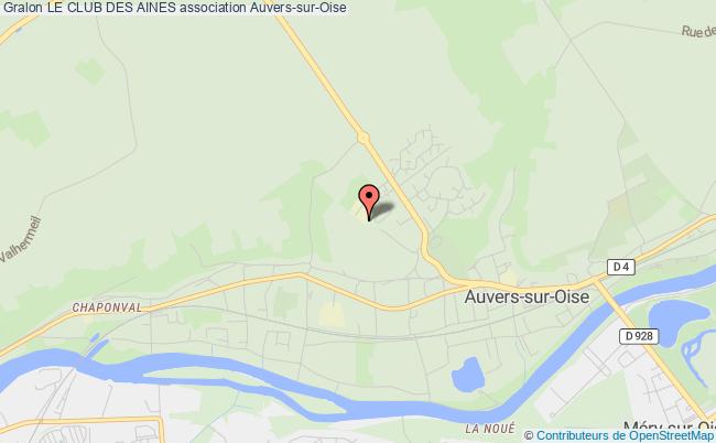 plan association Le Club Des Aines Auvers-sur-Oise