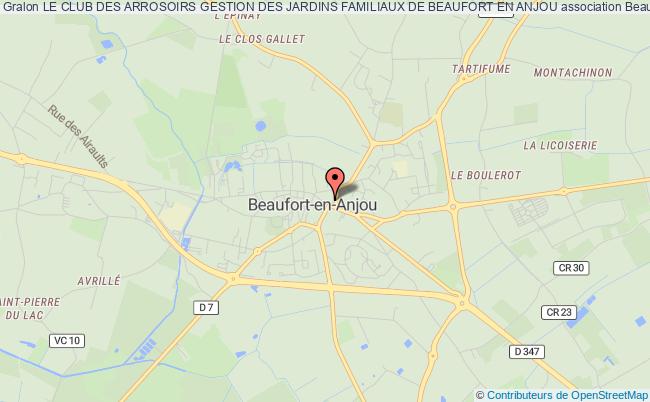 plan association Le Club Des Arrosoirs Gestion Des Jardins Familiaux De Beaufort En Anjou Beaufort-en-Anjou
