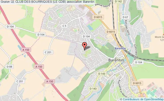 plan association Le Club Des Bourriques (le Cdb) Barentin